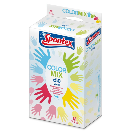 Spontex Color Mix Vinyl-Handschuhe