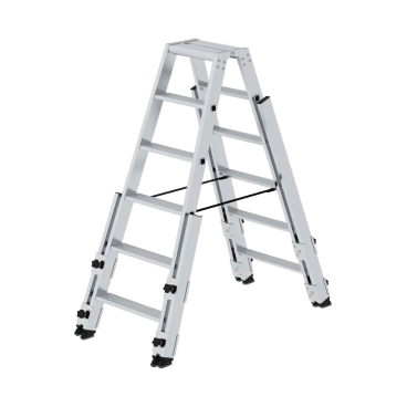 MUNK Stufen- Stehleiter treppengängig beidseitig begehbar 2x6 Stufen 1 Stück - Bild-Darstellung des Produktes 1