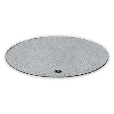 Hailo Schachtabdeckung HS8-R Edelstahl rund tagwasserdicht und geruchssicher Klasse D 400kN 1200x1200mm 1 Stück - Bild-Darstellung des Produktes 1