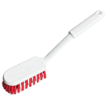 Haug Stielscheuerbürste mit kurzem Griff Besatzfarbe: rot - Bild-Darstellung des Produktes 1