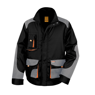WORK-GUARD by Result - Jacke für Herren/Damen Unisex - Schwarz/Grau/Orange S - Bild-Darstellung des Produktes 1