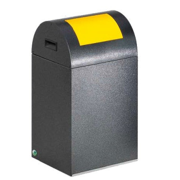VAR Wertstoffsammler WSG 40R Einwurfklappe: silber - Bild-Darstellung des Produktes 1