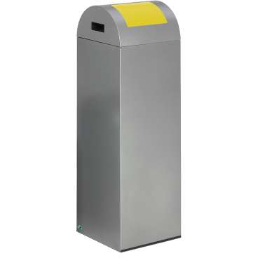 VAR Wertstoffsammler WSG 85R, 89 Liter Einwurfklappe: gelb - Bild-Darstellung des Produktes 1