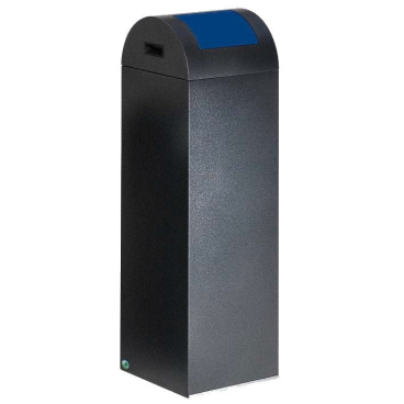 VAR Wertstoffsammler WSG 85R, 89 Liter Einwurfklappe: silber - Bild-Darstellung des Produktes 1