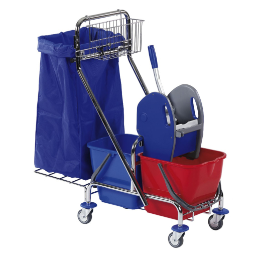 Floorstar Doppelfahrwagen ausgestattet 2 x 17 l SOLID, verchromt