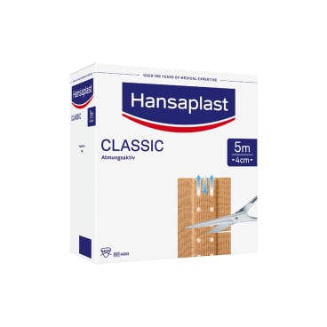 Beiersdorf Hansaplast Classic Wundschnellverband, 5 m x 4 cm Beiersdorf Hansaplast Classic Wundschnellverband, 5 m x 4 cm - Bild-Darstellung des Produktes 1