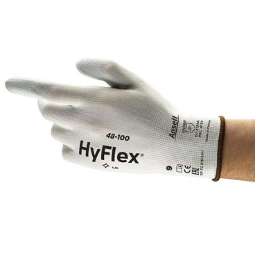 Ansell HyFlex® 48-100 Handschuh, PSA Kategorie 2, weiß 1 Paar, Größe 9 - Bild-Darstellung des Produktes 1