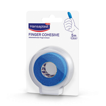 Beiersdorf Hansaplast Finger Cohesive blau 2,5 cm x 5 m Beiersdorf Hansaplast Finger Cohesive blau 2,5 cm x 5 m - Bild-Darstellung des Produktes 1