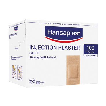 Beiersdorf Hansaplast Soft Injektionspflaster , 1,9 x 4 cm (100 Stck.) Beiersdorf Hansaplast Soft Injektionspflaster , 1,9 x 4 cm (100 Stck.) - Bild-Darstellung des Produktes 1