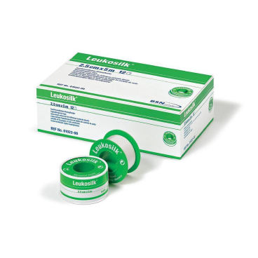 BSN Leukosilk Fixierplaster im Schutzring 24 Rollen 1,25 cm x 5 m BSN Leukosilk Fixierplaster im Schutzring 24 Rollen 1,25 cm x 5 m - Bild-Darstellung des Produktes 1