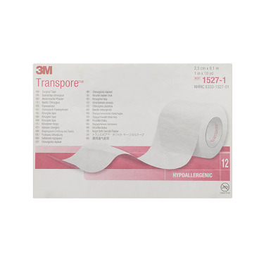 3M Transpore Fixierpflaster transparent, 2,5 cm x 9,1 m (12 Stck.) 3M Transpore Fixierpflaster transparent, 2,5 cm x 9,1 m (12 Stck.) - Bild-Darstellung des Produktes 1