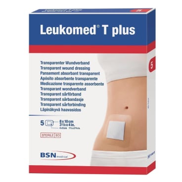 BSN Leukomed T plus Transparenter Wundverband 5 Stück 10 x 8 cm BSN Leukomed T plus Transparenter Wundverband 5 Stück 10 x 8 cm - Bild-Darstellung des Produktes 1