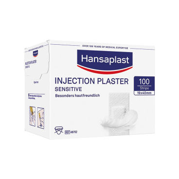 Beiersdorf Hansaplast Sensitive Injektionspflaster weiß, 1,9 x 4 cm (100 Stck.) Beiersdorf Hansaplast Sensitive Injektionspflaster weiß, 1,9 x 4 cm (100 Stck.) - Bild-Darstellung des Produktes 1