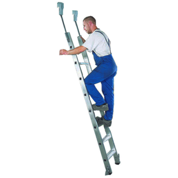 Euroline Premium 30183 Alu-Regalleiter, fahrbar mit 12 Stufen 1 Stück - Bild-Darstellung des Produktes 1