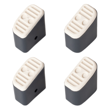 Hailo Fuß-Set in grau mit Softgrip für Klapptritt Hailo D60 und Step-ke/L90 1 Stück - Bild-Darstellung des Produktes 1