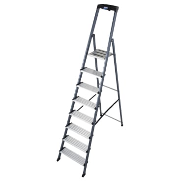 Krause Securo Stufenstehleiter eloxiert 8 Stufen 1 Stück - Bild-Darstellung des Produktes 1