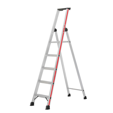 Hymer Stufenstehleiter mit Plattform und Ablageschale 5 Stufen 1 Stück - Bild-Darstellung des Produktes 1