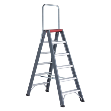 Altrex Falco beidseitig begehbare Stufenleiter FDO 6 Stufen mit Bügel 1 Stück - Bild-Darstellung des Produktes 1