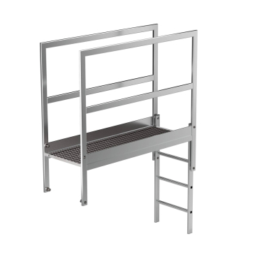 MUNK Attika-Überstieg in Sonderlängen Aluminium 1600mm 1 Stück - Bild-Darstellung des Produktes 1