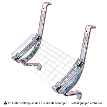Iller Laufroststütze, paar inklusive Laufrostbefestigung mit Schraub-Montage braun 1 Stück - Bild-Darstellung des Produktes 1