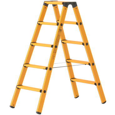 Hymer GFK Stufenstehleiter 2x5 Stufen 1 Stück - Bild-Darstellung des Produktes 1