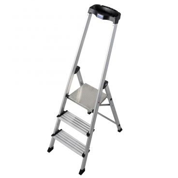 Krause Safety Stufenstehleiter mit Ablage 4 Stufen 1 Stück - Bild-Darstellung des Produktes 1