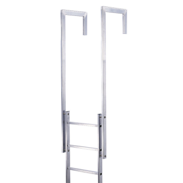 Euroline Ausstiegsholm abgewinkelt Aluminium blank 1 Stück - Bild-Darstellung des Produktes 1