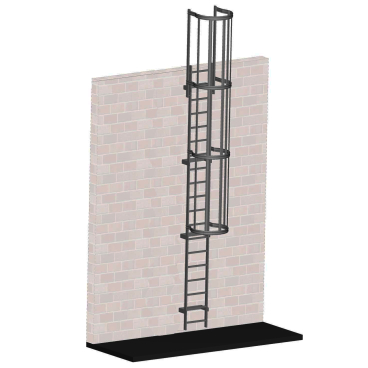 Zarges Steigleiter an baulichen Anlagen Edelstahl V4A 5,60m SH 1 Stück - Bild-Darstellung des Produktes 1