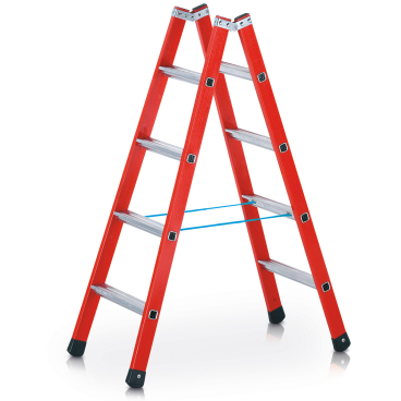 Zarges Breitsprossen-Stehleiter in GFK-Mischbauweise EFAmix B 2x4 Sprossen 1 Stück - Bild-Darstellung des Produktes 1