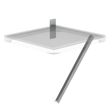 MUNK Flanschplatte und Strebe für Ziegelmauerwerk 1000mm Tiefe 1 Stück - Bild-Darstellung des Produktes 1