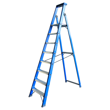 ASC Premium- Stufenstehleiter BT-8 einseitig 8 Stufen mit 4,01m Arbeitshöhe 1 Stück - Bild-Darstellung des Produktes 1