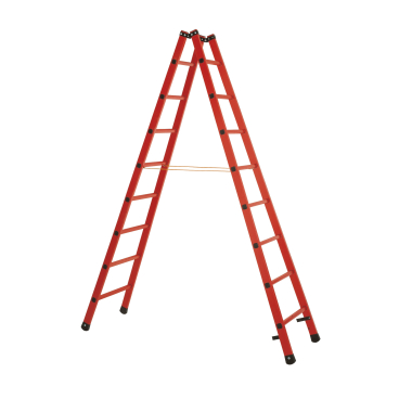 Iller GFK Vollkunststoff Stehleiter 2x10 Sprossen 1 Stück - Bild-Darstellung des Produktes 1