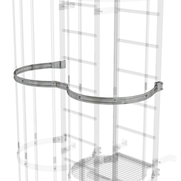 MUNK Rückenschutzbügel versetzte Ausführung Stahl verzinkt 1 Stück - Bild-Darstellung des Produktes 1