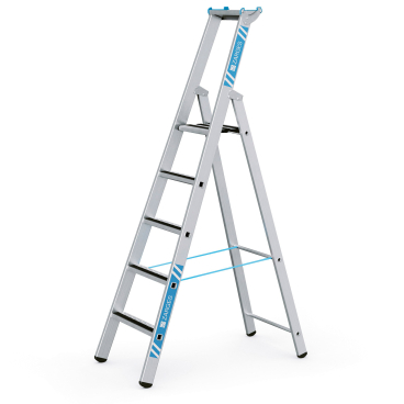 Zarges gebördelte Stufen-Stehleiter R13step S 5 Stufen 1 Stück - Bild-Darstellung des Produktes 1