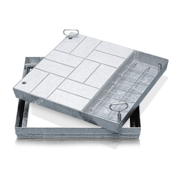 Zarges Schachtabdeckung aus Stahl mit Wanne 600 mm x 600 mm 1 Stück - Bild-Darstellung des Produktes 1