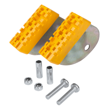 Hailo Schwenkfuß-Set in signalgelb für Hailo Sprossenleitern mit Ovaltraverse 1 Stück - Bild-Darstellung des Produktes 1