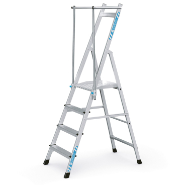 Zarges Plattformleiter ZAP Neo S mit klappbarem Handlauf 4 Stufen 1 Stück - Bild-Darstellung des Produktes 1