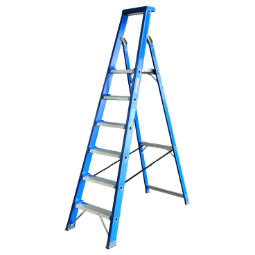 ASC Premium- Stufenstehleiter BT-6 einseitig 6 Stufen mit 3,51m Arbeitshöhe 1 Stück - Bild-Darstellung des Produktes 1