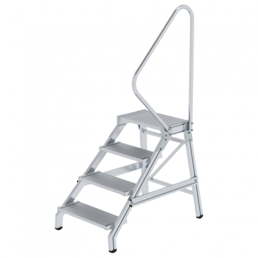MUNK Aluminium Montagetritt starr mit Handlauf 4 Stufen 1 Stück - Bild-Darstellung des Produktes 1