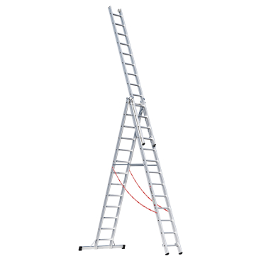 Euroline Premium 307 Mehrzweckleiter 3x13 Sprossen 1 Stück - Bild-Darstellung des Produktes 1