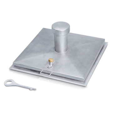 Zarges Brunnenabdeckung in eckiger Form aus Edelstahl mit Isolierung 800 mm x 800 mm 1 Stück - Bild-Darstellung des Produktes 1