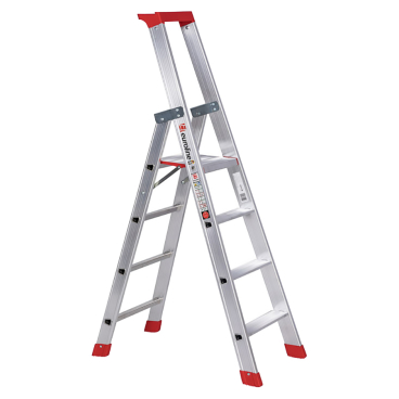 Euroline Premium 32577 Stufenstehleiter mit Sicherheitsbrücke 4 Stufen 1 Stück - Bild-Darstellung des Produktes 1