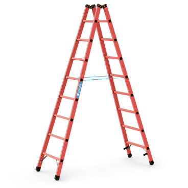 Zarges Vollkunststoff-Sprossen-Stehleiter EFA B 2x8 Sprossen 1 Stück - Bild-Darstellung des Produktes 1