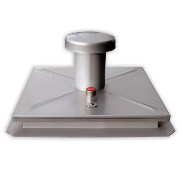 Hailo Schachtabdeckung HS1 Edelstahl 2mm tagwasserdicht mit Entlüftung und Isolierung 1200x1200mm 1 Stück - Bild-Darstellung des Produktes 1