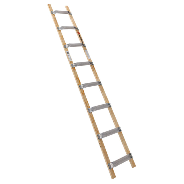 Euroline Holz/Alu Dachdeckerleiter 8 Sprossen 1 Stück - Bild-Darstellung des Produktes 1
