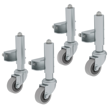 MUNK Satz Feder-Bremsrollen Ø50mm für Podest mit 2 Stufen 4 Stück 1 Stück - Bild-Darstellung des Produktes 1