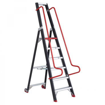 Altrex Taurus Stufenstehleiter mit Rollen TME 6 Stufen 1 Stück - Bild-Darstellung des Produktes 1