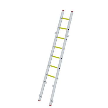 MUNK Rettungstechnik Steckleiter mit Glow-Sprossenbelag nach DIN EN 1147 Oberteil 7 Sprossen 1 Stück - Bild-Darstellung des Produktes 1