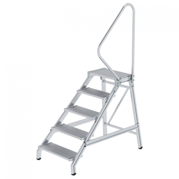 MUNK Aluminium Montagetritt starr mit Handlauf 5 Stufen 1 Stück - Bild-Darstellung des Produktes 1