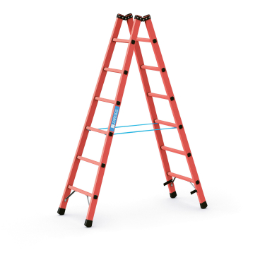 Zarges Vollkunststoff-Sprossen-Stehleiter EFA B 2x6 Sprossen 1 Stück - Bild-Darstellung des Produktes 1
